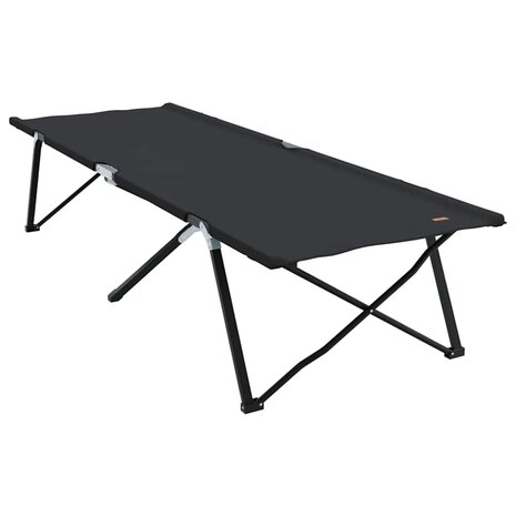 Opvouwbaar Veldbed Zwart 206 x 76 x 74 cm Oxford en Staal 2