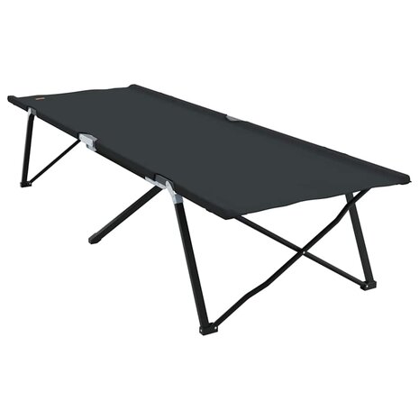 Opvouwbaar Veldbed Zwart 206 x 76 x 74 cm Oxford en Staal 7