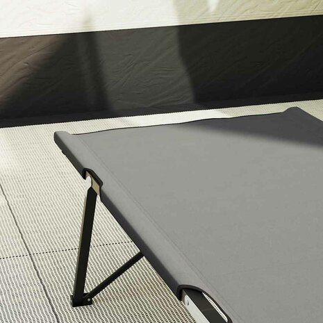 Opvouwbaar Veldbed Grijs 206 x 76 x 74 cm Oxford en Staal 3