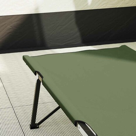 Opvouwbaar Veldbed Groen 206 x 76 x 74 cm Oxford en Staal 3
