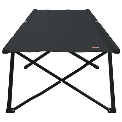 Opvouwbaar Veldbed 2 pcs Zwart 206 x 76 x 74 cm 5