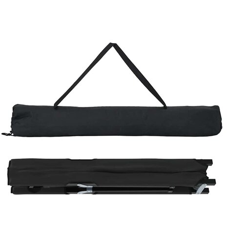 Opvouwbaar Veldbed 2 pcs Zwart 206 x 76 x 74 cm 6