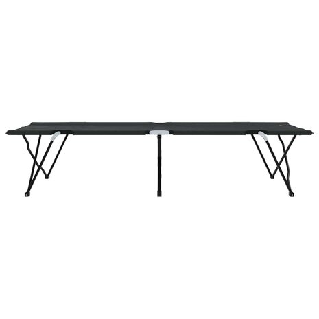 Opvouwbaar Veldbed 2 pcs Zwart 206 x 76 x 74 cm 7