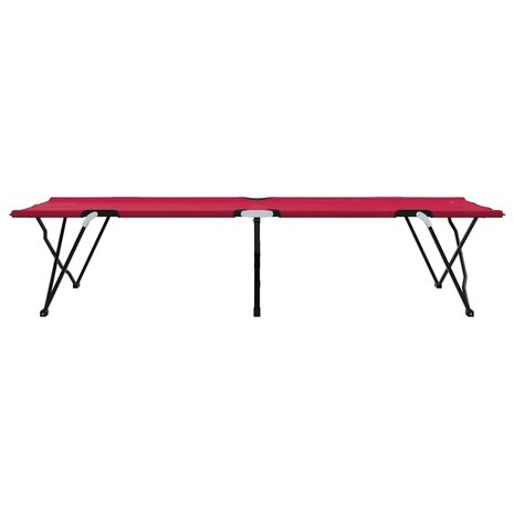 Opvouwbaar Veldbed 2 pcs Rood 206 x 76 x 74 cm 7