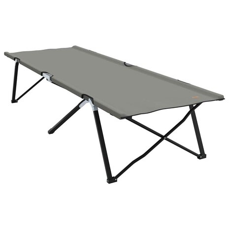 Opvouwbaar Veldbed 2 pcs Grijs 206 x 76 x 74 cm 4