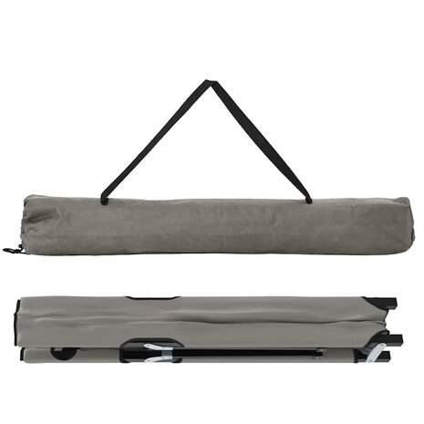 Opvouwbaar Veldbed 2 pcs Grijs 206 x 76 x 74 cm 6