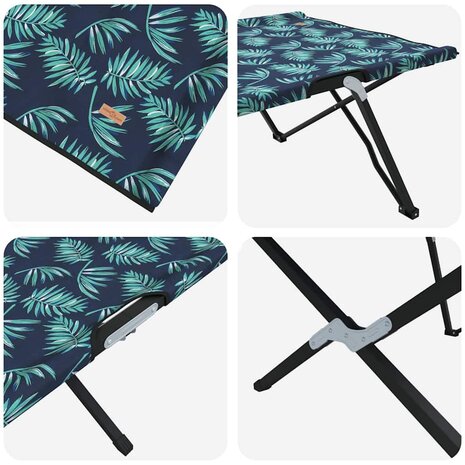 Opvouwbaar Veldbed Blad 2 pcs Bossen 206 x 76 x 74 cm 9