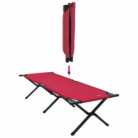Opvouwbaar Veldbed Rood 193 x 69 x 45 cm Oxford stof 9