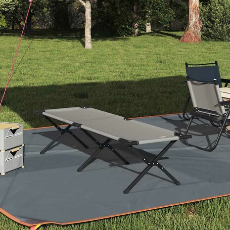 Opvouwbaar Veldbed Grijs 193 x 69 x 45 cm Oxford stof 1
