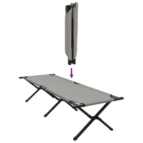 Opvouwbaar Veldbed Grijs 193 x 69 x 45 cm Oxford stof 9