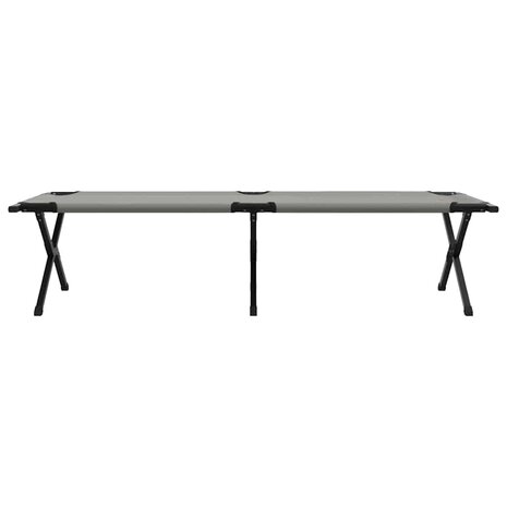 Opvouwbaar Veldbed 2 pcs Grijs 193 x 69 x 45 cm Oxford stof 8