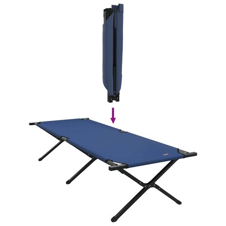 Opvouwbaar Veldbed Blauw 210 x 80 x 46 cm Oxford stof 9