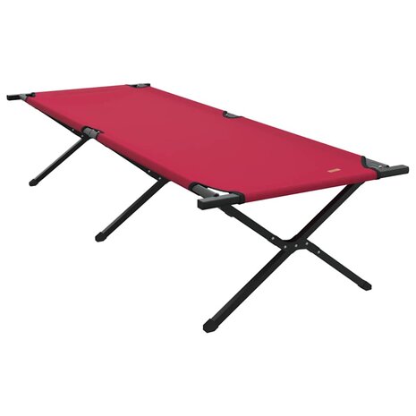 Opvouwbaar Veldbed Rood 210 x 80 x 46 cm Oxford stof 2