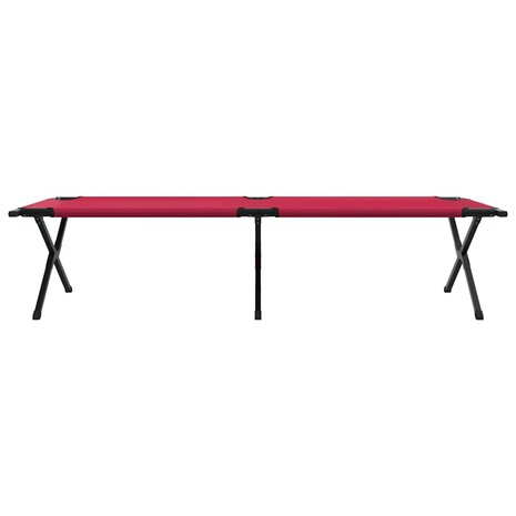 Opvouwbaar Veldbed Rood 210 x 80 x 46 cm Oxford stof 6
