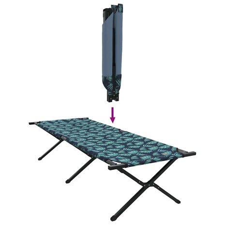 Opvouwbaar Veldbed Blad Bossen 210 x 80 x 46 cm Oxford stof 9