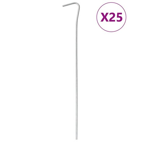 Tentharingen 25 st &Oslash;3 mm 23 cm gegalvaniseerd staal 1