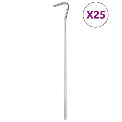 Tentharingen 25 st &Oslash;5 mm 23 cm gegalvaniseerd staal 1