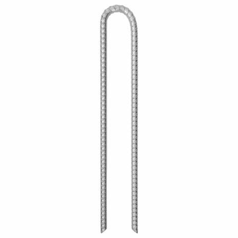 Tentharingen 6 st U-vormig &Oslash;12 mm 41,5 cm gegalvaniseerd staal 2