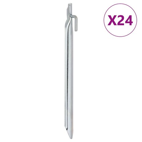 Tentharingen 24 st V-vormig &Oslash;20 mm 25 cm gegalvaniseerd staal 1