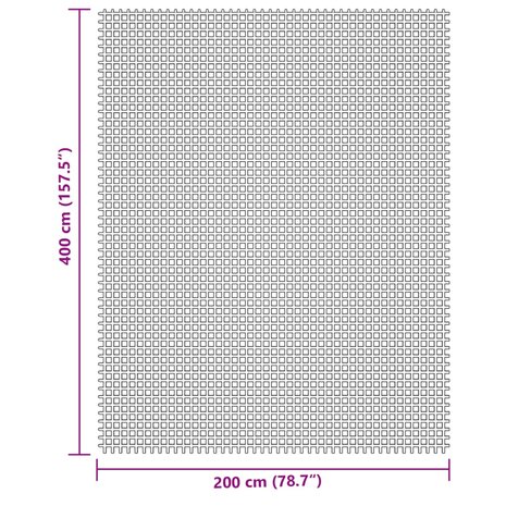 Tenttapijt 4x2 m cr&egrave;mekleurig 7