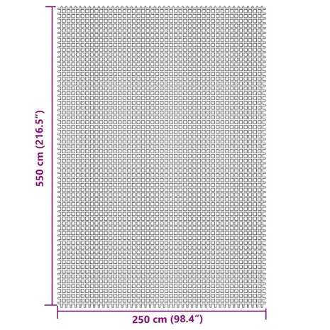 Tenttapijt 5,5x2,5 m cr&egrave;mekleurig 7