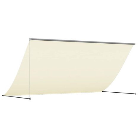 Luifel uittrekbaar 300x150 cm stof en staal cr&egrave;mekleurig 5