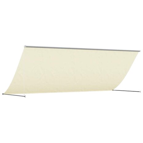 Luifel uittrekbaar 350x150 cm stof en staal cr&egrave;mekleurig 5