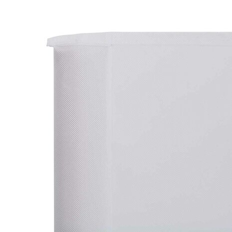 Windscherm 3-panelen 400x160 cm stof zandwit 5