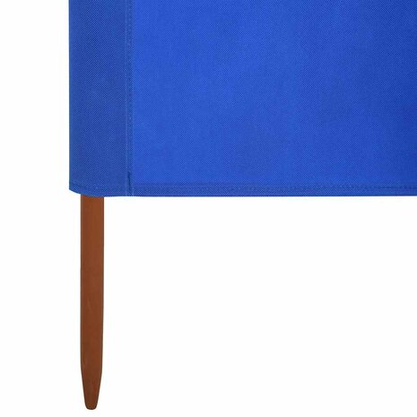 Windscherm 5-panelen 600x160 cm stof azuurblauw 5