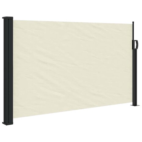 Windscherm uittrekbaar 120x600 cm cr&egrave;me 2