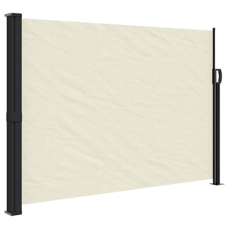 Windscherm uittrekbaar 140x600 cm cr&egrave;me 2