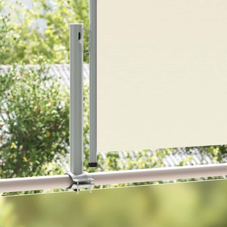 Tuinscherm uittrekbaar 100x300 cm cr&egrave;mekleurig 3