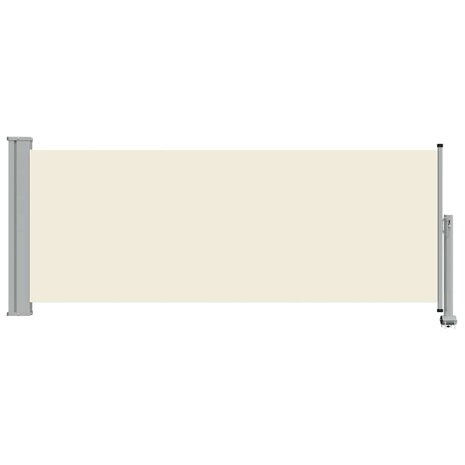 Tuinscherm uittrekbaar 100x300 cm cr&egrave;mekleurig 4