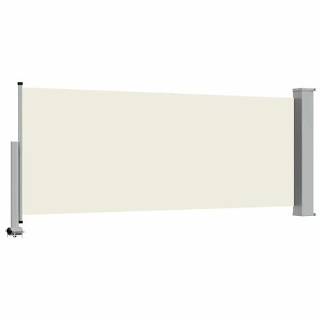 Tuinscherm uittrekbaar 100x300 cm cr&egrave;mekleurig 7