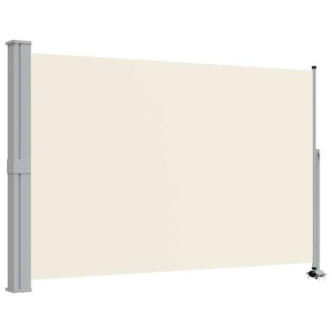 Tuinscherm uittrekbaar 160x300 cm cr&egrave;mekleurig 2