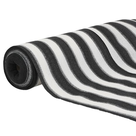 Privacynet 195 g/m&sup2; 1,5x10 m HDPE antracietkleurig en wit 3