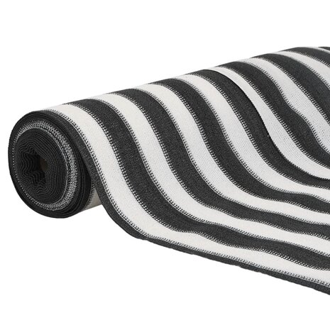 Privacynet 195 g/m&sup2; 1,8x25 m HDPE antracietkleurig en wit 3