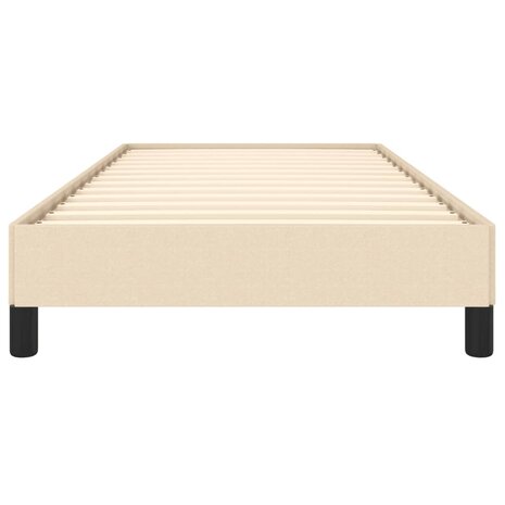 Bedframe zonder matras 90x190 cm stof cr&egrave;mekleurig 5