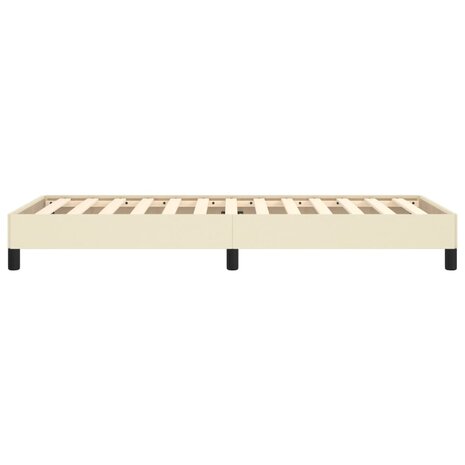 Bedframe kunstleer cr&egrave;mekleurig 80x200 cm 6