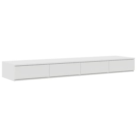 Bedlades met lade Wit 150 x 36,5 x 16,5 cm Bewerkt hout 2
