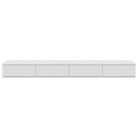 Bedlades met lade Wit 150 x 36,5 x 16,5 cm Bewerkt hout 6