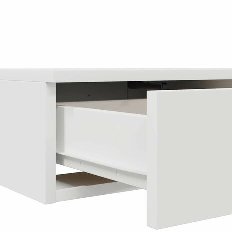 Bedlades met lade Wit 150 x 36,5 x 16,5 cm Bewerkt hout 9
