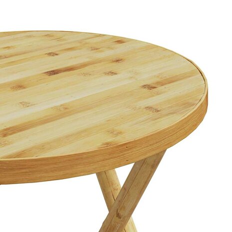 Tuintafel inklapbaar &Oslash; 55x75 cm bamboe 7