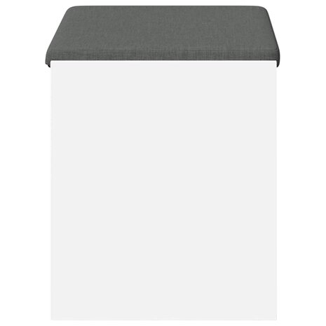 Halbank Wit 63 x 38 x 45 cm Ge&iuml;ndustrialiseerd hout en stof 6