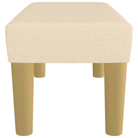 Bankje 70x30x30 cm stof cr&egrave;mekleurig 4
