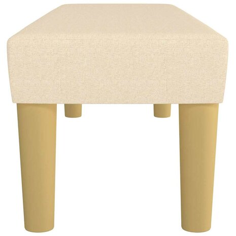 Bankje 100x30x30 cm stof cr&egrave;mekleurig 4