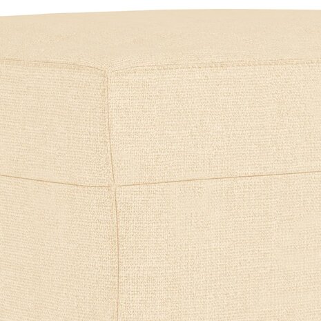 Bankje 70x35x41 cm stof cr&egrave;mekleurig 5