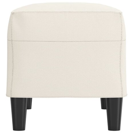 Bankje 70x35x41 cm kunstleer cr&egrave;mekleurig 4