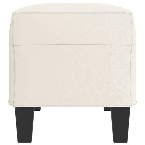 Bankje 100x35x41 cm kunstleer cr&egrave;mekleurig 4