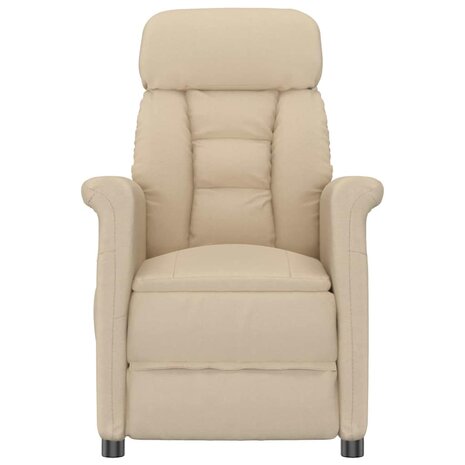Massagestoel Cr&egrave;me 70.5 x 96.5 x 95 cm Stof en metaal 3